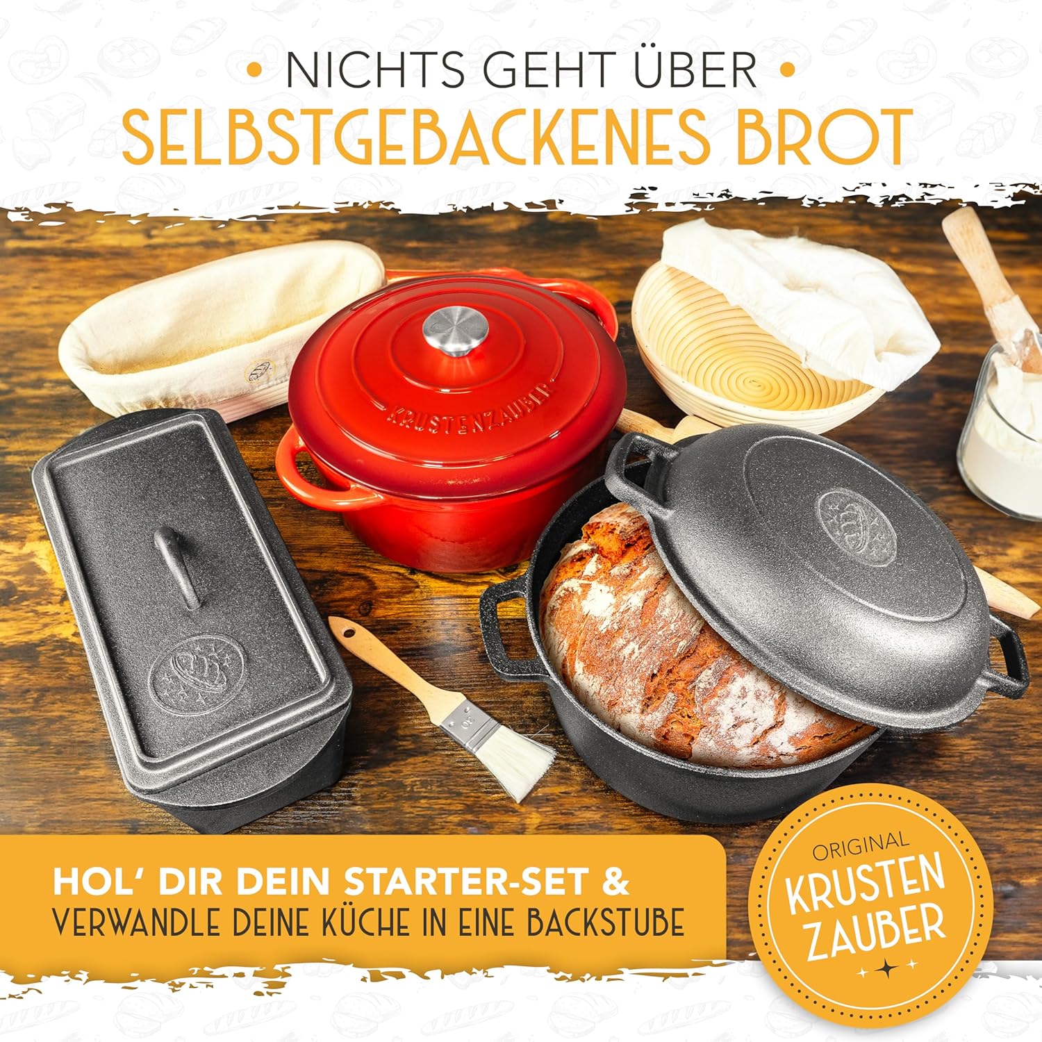 600ml Starter Set - Gärglas mit Spatel und Thermometer - Image 7
