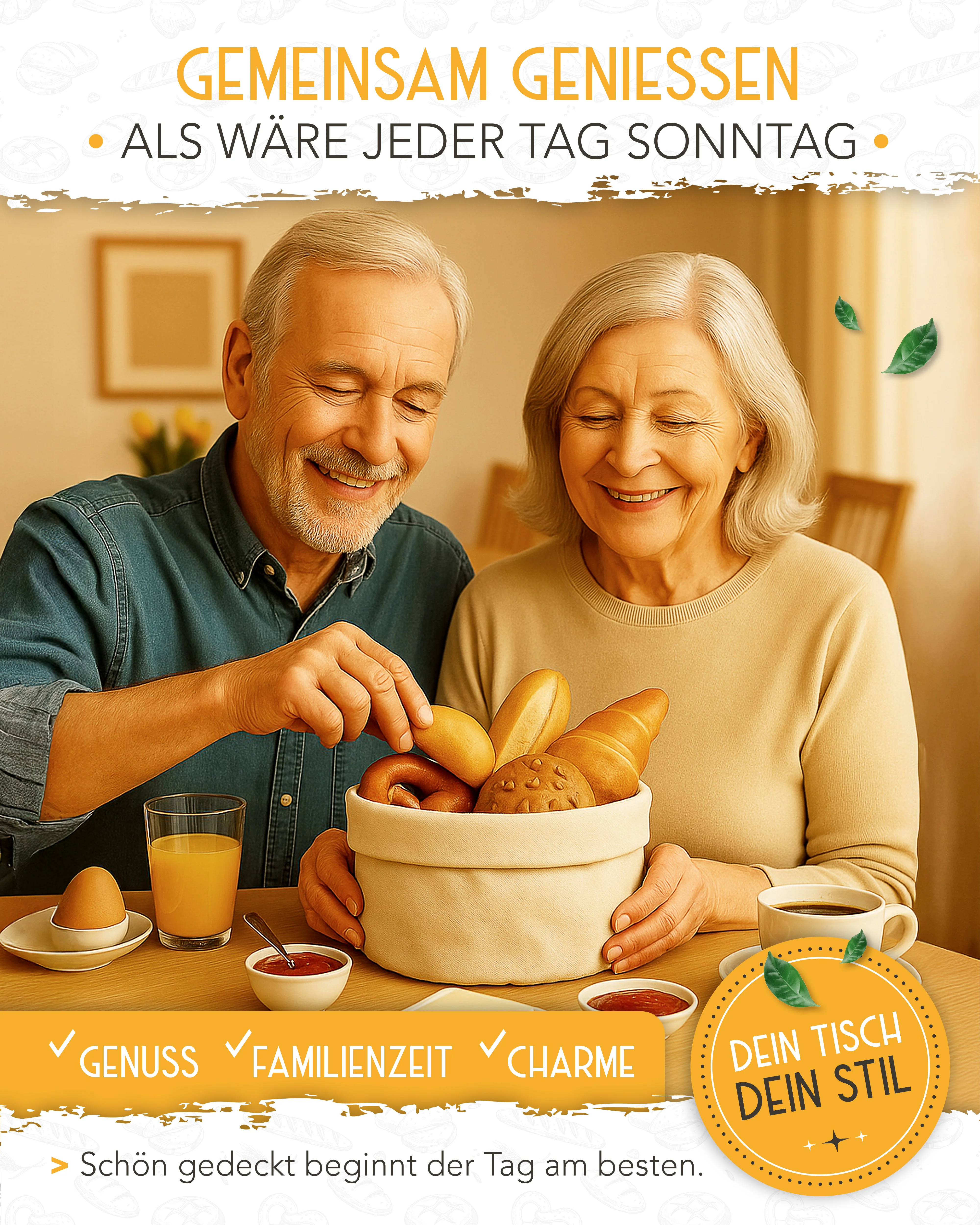 Brotkorb aus 100% Baumwolle - Image 7